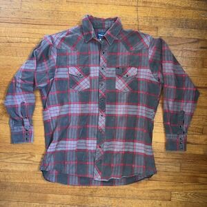 Wrangler Western Tall Man‎ Long Sleeve Shirt Pearl Button Size 2XT